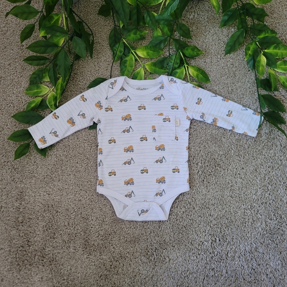 Baby Boy Construction Car Onesie (3-6 Months)